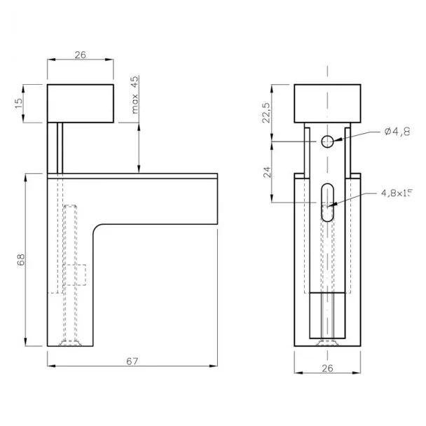 Supports pour Étagère (2 pcs)