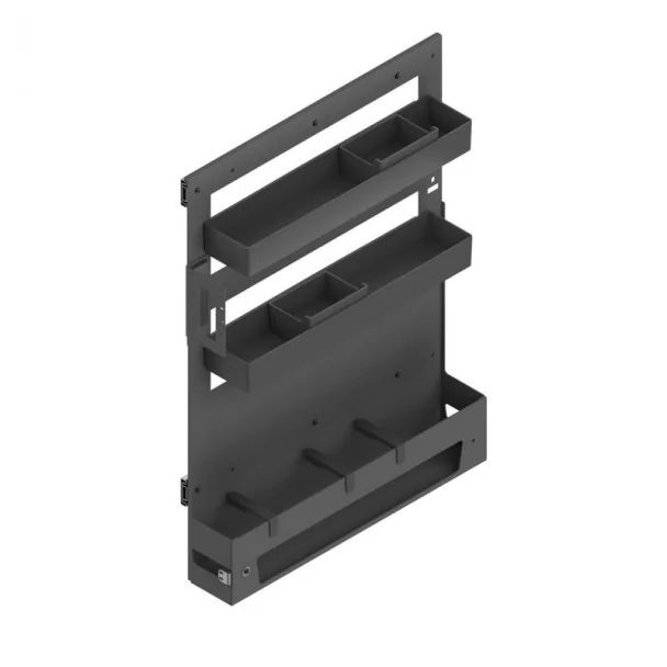 Casier à bouteilles extractible 3 hauteurs semi-fermé Nova Flat latéral