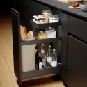 Porte-bouteilles extractible à 3 niveaux Nova Flat Basal pour Cuisine