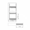 Colonne Extractible Casier à Bouteilles Nova Flat | Menage Confort