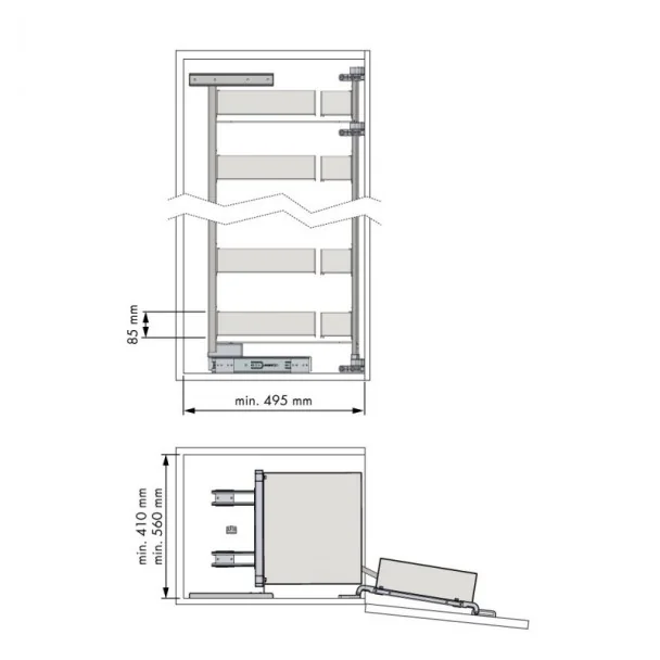 Colonne Garde-Manger Nova Flat pour Cuisine | Menage Confort
