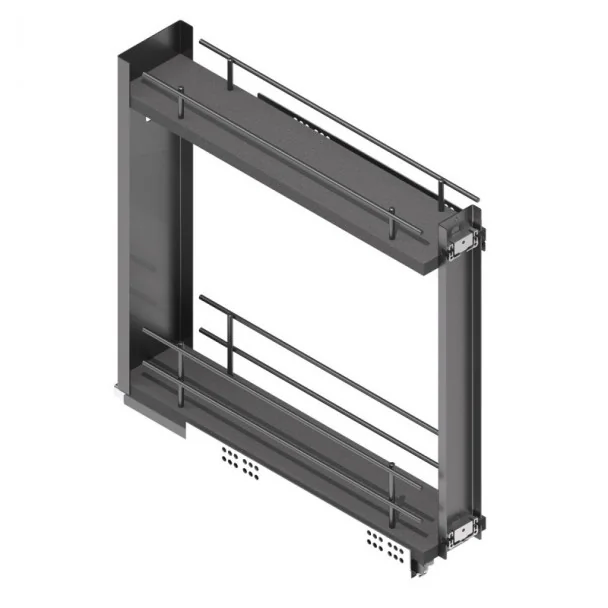 Casier à bouteilles coulissant Anthracite Compact | Menage Confort