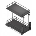 Casier à bouteilles Extractible Anthracite Compact Basal | Menage Confort