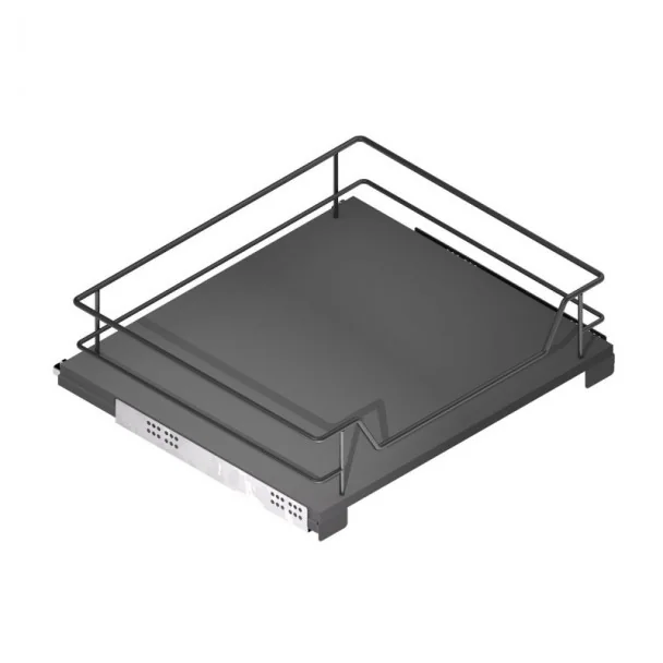 Panier Coulissant Polyvalent Anthracite Compact pour Cuisine
