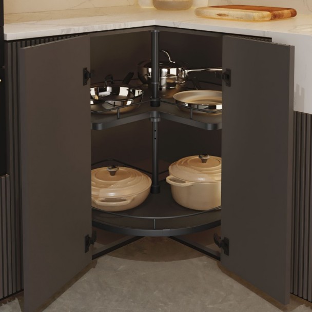 Plateau pivotant 270º Anthracite Compact