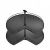 Plateau pivotant 270º Anthracite Compact