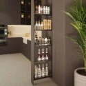 Colonne extractible Casier à bouteilles Anthracite Compact pour cuisine