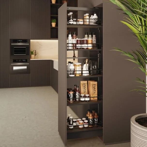 Cadre Colonne Anthracite Compact | Menage Confort Cuisine
