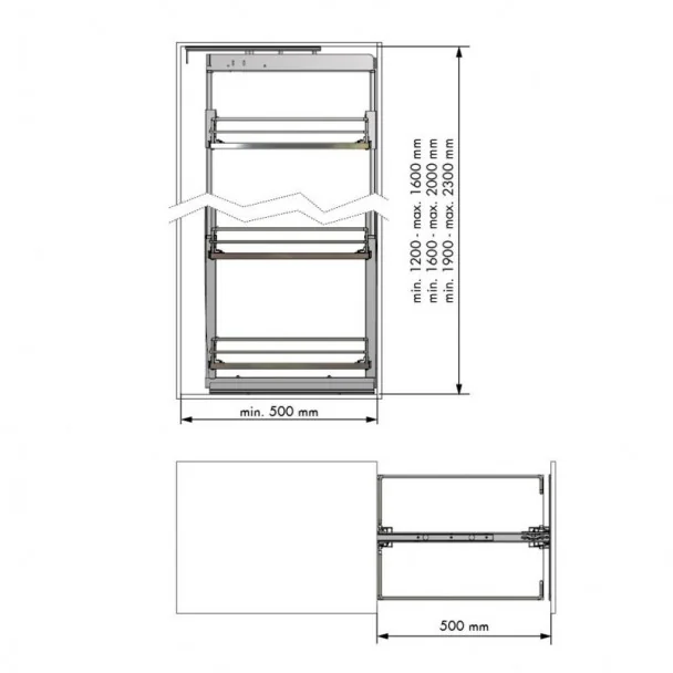 Cadre Colonne Anthracite Compact | Menage Confort Cuisine