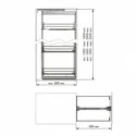 Cadre Colonne Anthracite Compact | Menage Confort Cuisine
