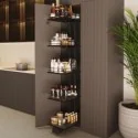 Colonne Garde-Manger Anthracite Titán Compact Cuisine | Menage Confort