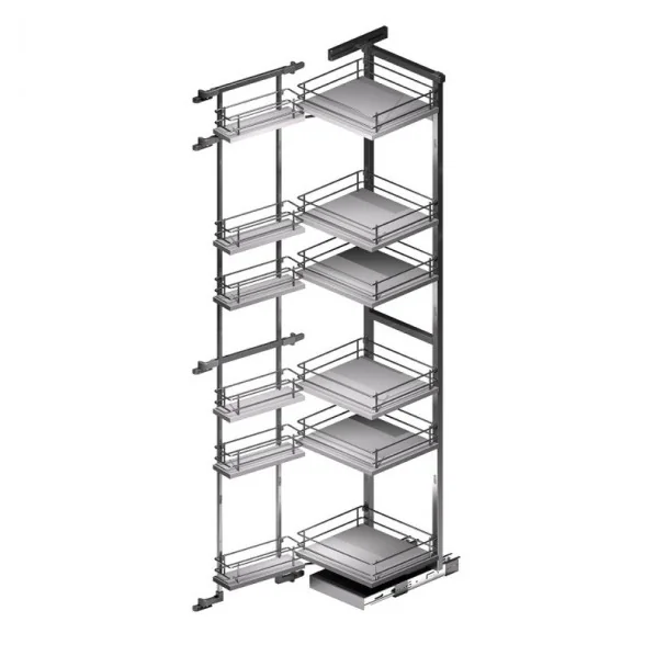 Colonne de garde-manger Anthracite Compact pour Cuisine | Menage Confort