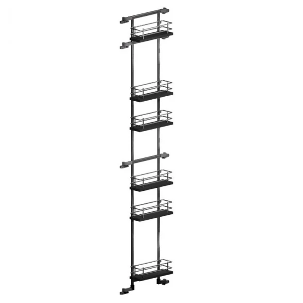 Étagère Garde-Manger Anthracite Compact pour Cuisine | Confort Menage