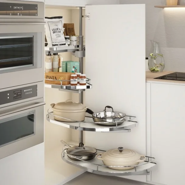 Colonne Coulissante Chrome Dolphin II Compact pour Cuisine