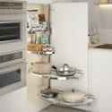 Colonne Coulissante Chrome Dolphin II Compact pour Cuisine