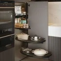 Colonne Coulissante Anthracite Dolphin II Compact pour Cuisine