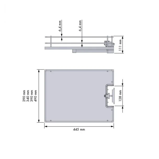 Panier pour Garde-Manger Anthracite Titán Compact