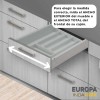 Tiroir Porte-Couverts de Cuisine Europe PVC Gris
