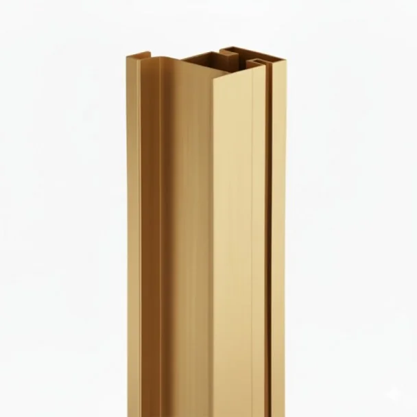 Profil Gola Vertical Latéral Or 8018 pour cuisines