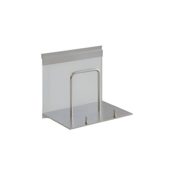 Porte-tablette en aluminium et verre