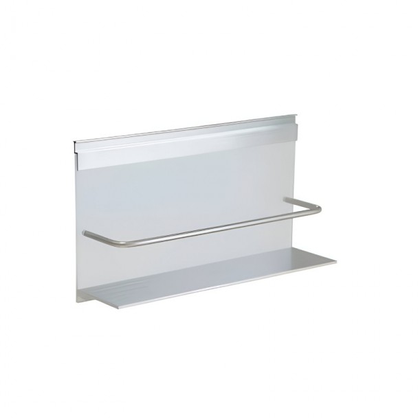 Étagère à épices en aluminium et verre