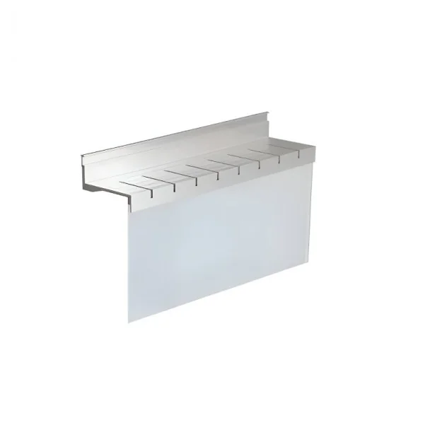 Porte-couteaux en aluminium et verre