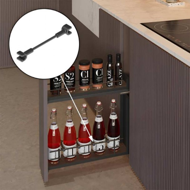 Jeu de Séparateurs pour Porte-bouteilles Anthracite Compact