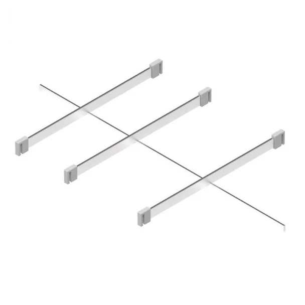 Séparateur en Acier Chromé pour Extensibles Plat