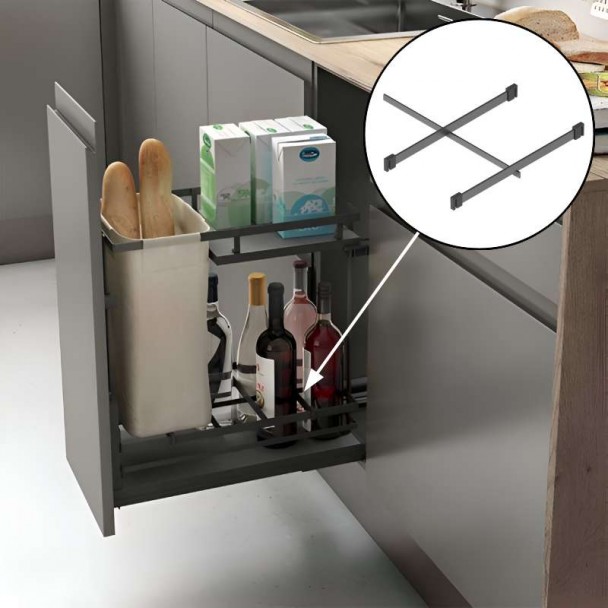 Séparateur Anthracite pour Extractibles Paniers Flat