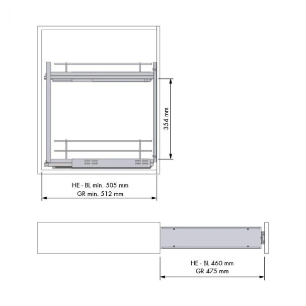 Module De Rack Amovible 90 ° De La Ligne Compact