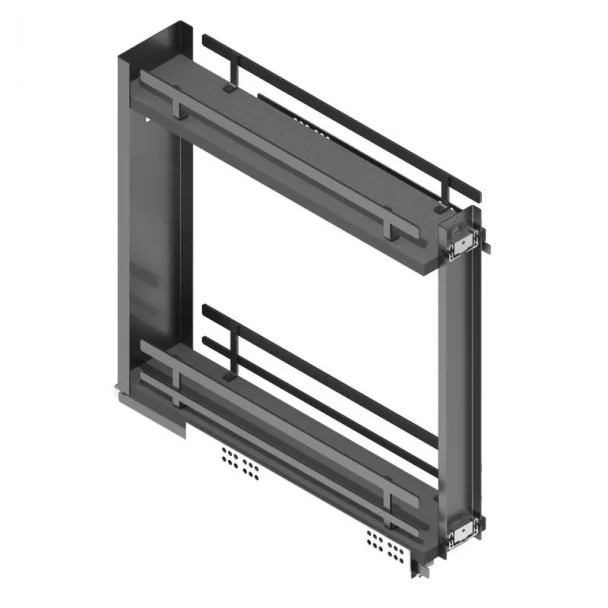 Wine Rack Amovible Anthracite Guides Latéraux Plat