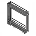 Wine Rack Amovible Anthracite Guides Latéraux Plat