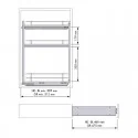 Wine Rack Amovible Avant 3 Hauteurs Compact
