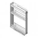 Wine Rack Amovible Chrome 3 Hauteurs, Les Guides Latéraux Sont À Plat