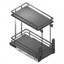 Wine Rack Amovible Anthracite Guides Basale Plat