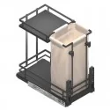 Casier À Vin Panero Amovible Anthracite Guides Basale Plat
