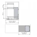 Support à Bouteilles et Pain Amovible 3 Hauteurs Flat Anthracite