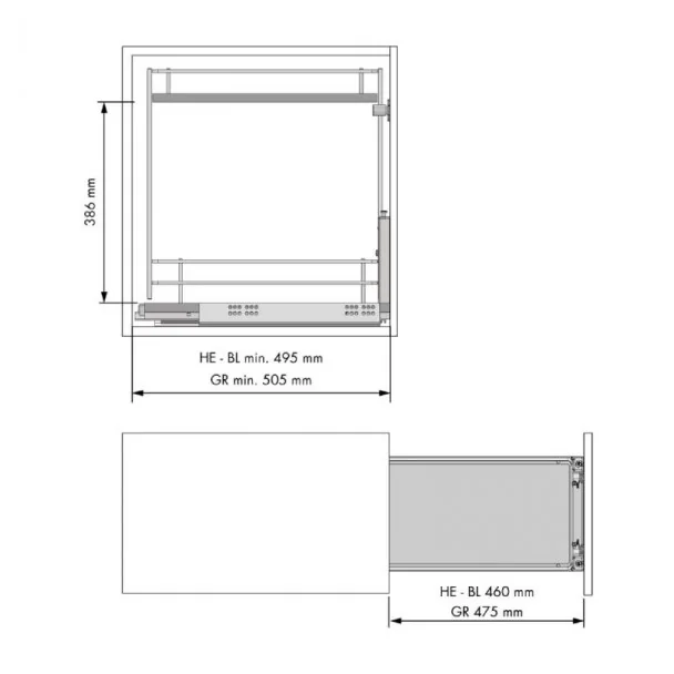 Wine Rack Amovible Guides Basale Compact