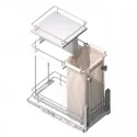 Support à Bouteilles et Pain Amovible 3 Hauteurs Compact