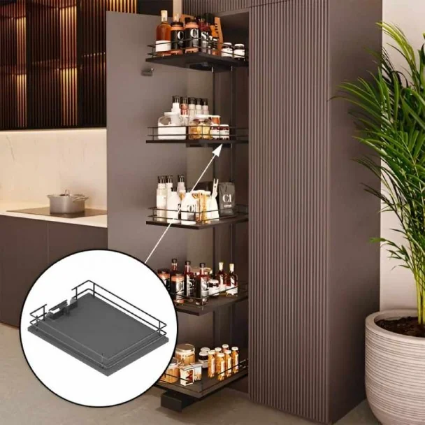 Panier pour Garde-Manger Anthracite Titán Compact