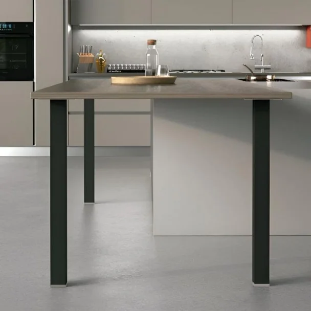 Lot de 2 Pieds de 900 mm pour Péninsule de Cuisine