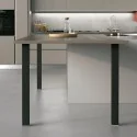 Lot de 2 Pieds de 900 mm pour Péninsule de Cuisine