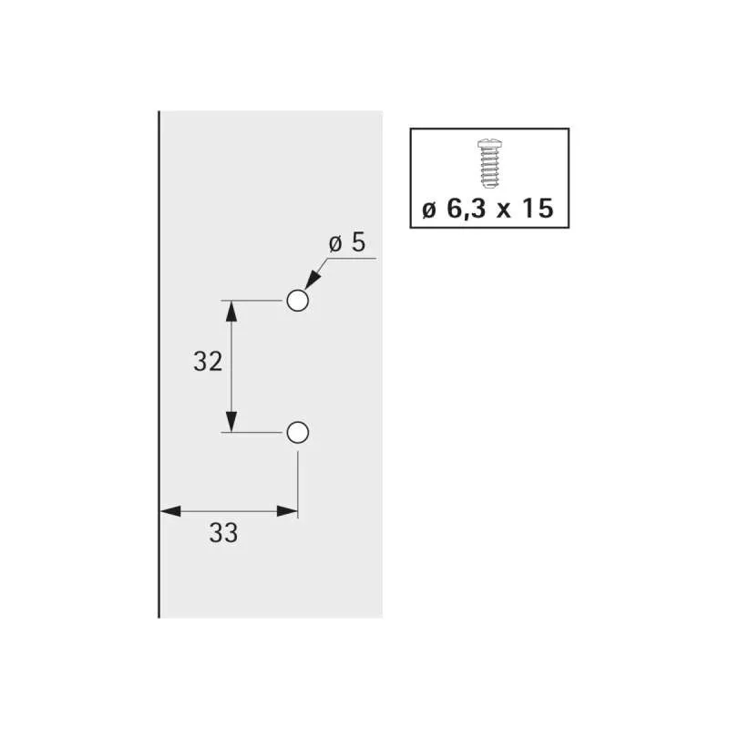 Charnière Spéciale 95° ET 582 | Hettich 72134