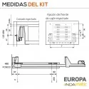 Tiroir de Cuisine Europe PVC