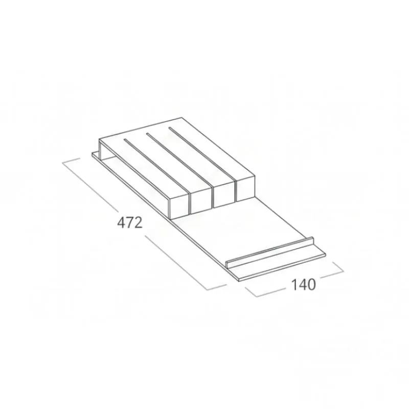 Porte-couteau pour 3 couteaux Cuibus / Cucine Oggi BN521.003.001