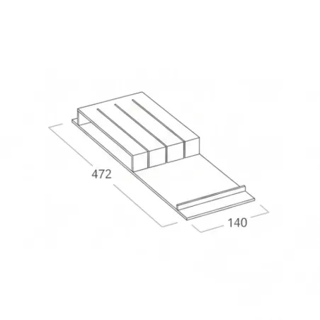 Porte-couteau pour 3 couteaux Cuibus / Cucine Oggi BN521.003.001