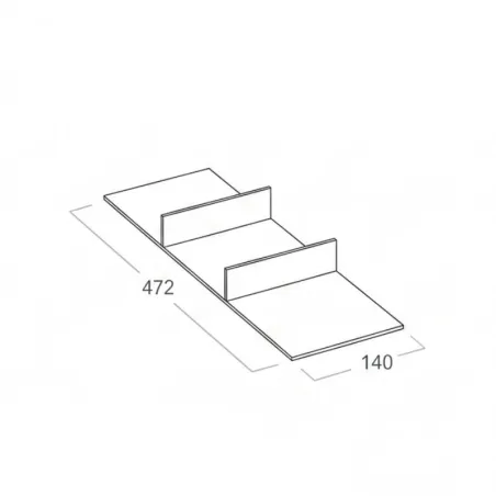 Séparateur pour 3 trous Cuibus / Cucine Oggi BN521.006.001