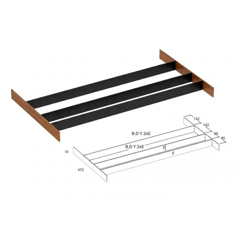 Porte-bouteille pour 3 / Cucine Oggi BN521.001.002