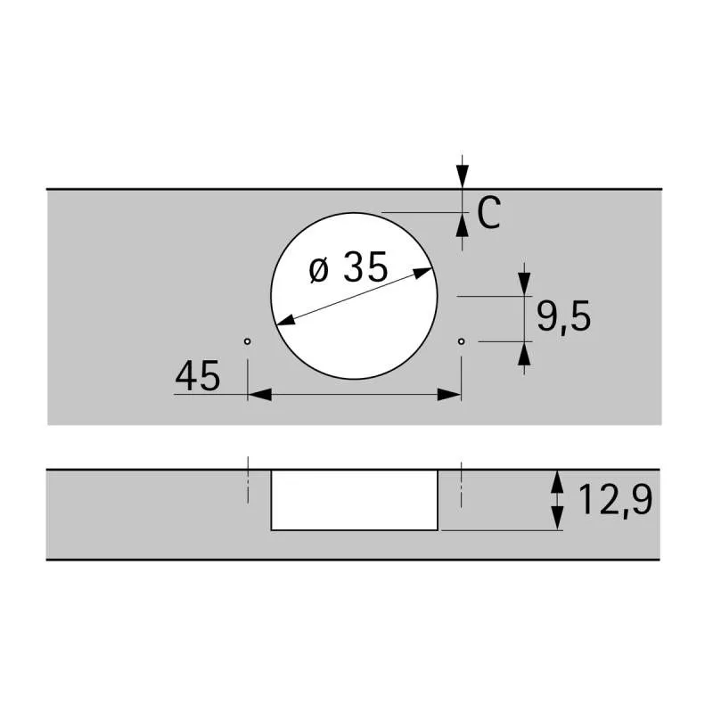 Charnière Sensys 95° avec Frein 8631i | Hettich 9091430