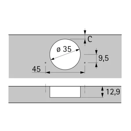 Charnière Sensys 95° avec Frein 8631i | Hettich 9091430